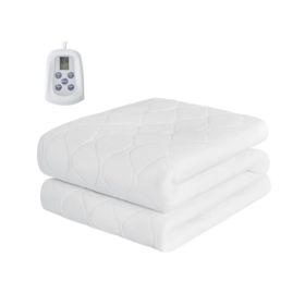 Heating Mattress King Size 80 X 78 Inches   Ultra Wide Dual Controller Electric Heater, 12 Heating Settings, Automatic Shutdown Within 12 Hours (Option: Twin)