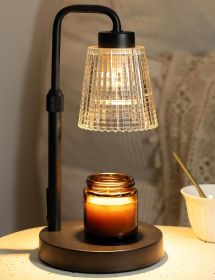 Candle Warmer Lamp with Timer Dimmable, Birthday Gifts for Women Mom, House Warming Gifts New Home Decor, Wax Melt Warmer for Jar Candles with 2 (Color: Black)